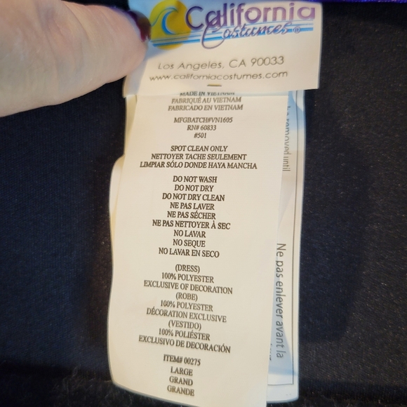 California Costumes black and purple witch costume Girl's Large - Picture 7 of 8